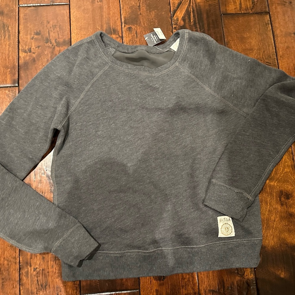 NWT ABERCROMBIE & FITCH WOMENS SWEATER SHEER BACK